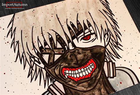 Tokyo Ghoul Ken Kaneki Mask Drawing - Tokyo Ghoul: Kaneki Ken by Jhan-K ...