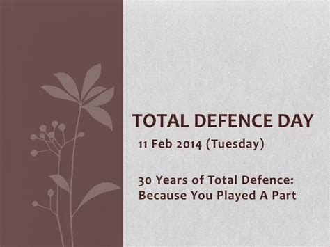 PPT - Total Defence Day PowerPoint Presentation, free download - ID:1872028