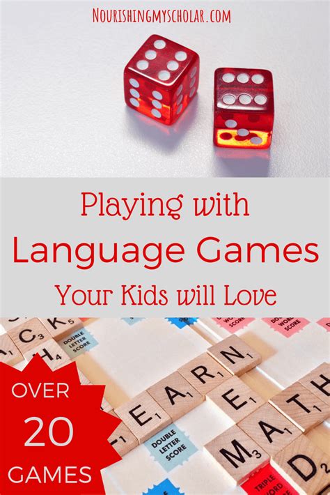 Playing with Language Games Your Kids will Love - Nourishing My Scholar