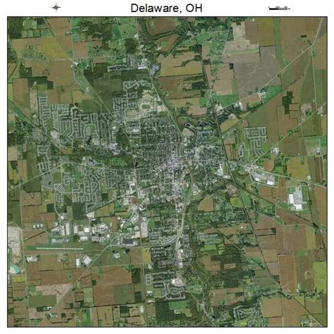 Aerial Photography Map of Delaware, OH Ohio