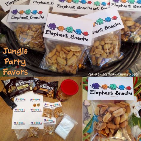 Jungle Baby Shower Favors - Garden Seeds and Honey Bees