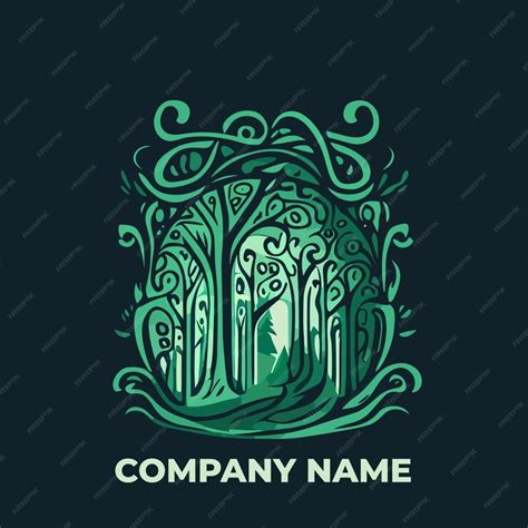 Premium AI Image | Elegant modern forest logo Fashion Designs font and green forest logo vector ...