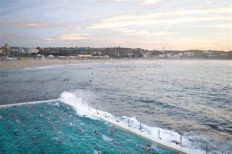 Sydney, Bondi Beach: Sunrise, Icebergs Club and Porch & Parlour ...