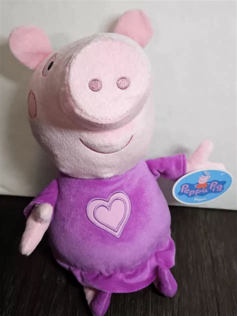 13” PEPPA PIG Purple Heart Dress Plush 2023 $13.00 - PicClick