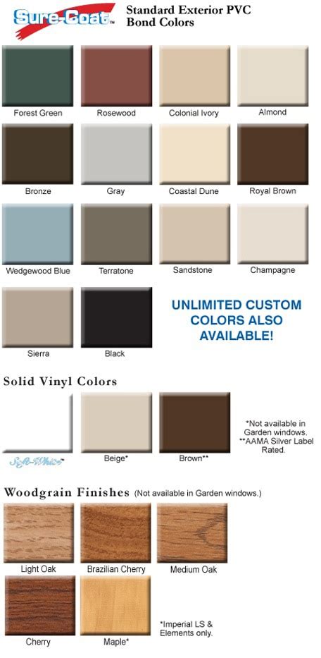 Colored and Brown Vinyl Windows | Window Color Choices | Soft-Lite Windows