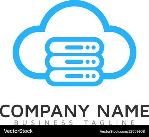 Server cloud logo icon design Royalty Free Vector Image