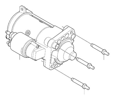 36010074 - Starter Motor. STARTER MOTOR, EXC - Genuine Volvo Part