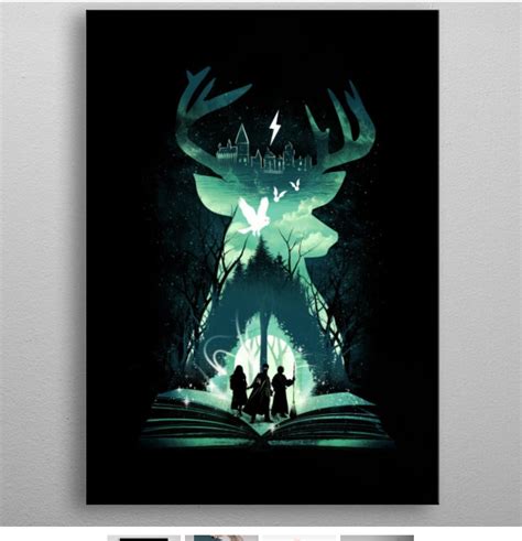 This is the 67.5 x 48 cm, metal poster I will be getting for Christmas : r/harrypotter