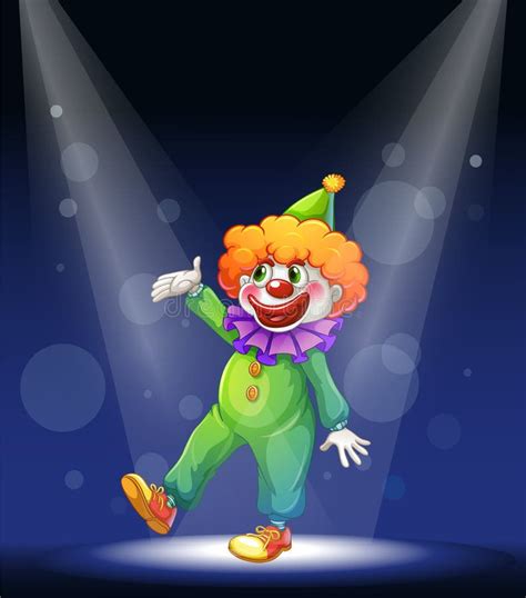 The dancing clown stock vector. Illustration of idea, depiction - 3762694