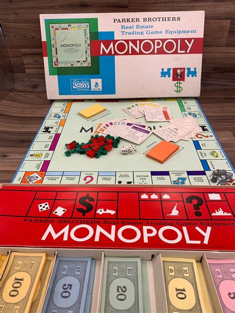 Vintage Monopoly Game, Complete 1961 Monopoly Board Game, Family Game night