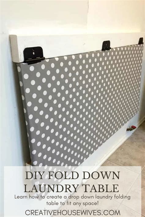 DIY Fold Down Laundry Table in 2021 | Laundry table, Small laundry space, Laundry folding tables