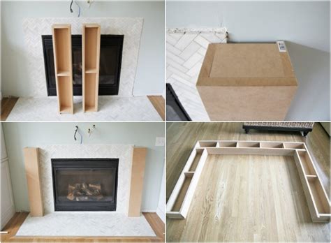 DIY Wood Beam Mantel