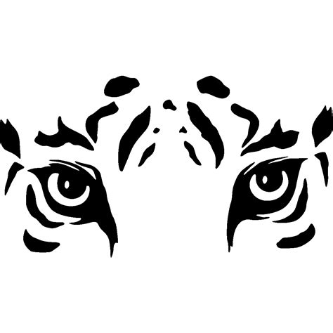 Stickers muraux Animaux - Sticker Les yeux de tigre | Ambiance-sticker.com