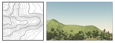 Ridge On A Topographic Map - World Of Light Map