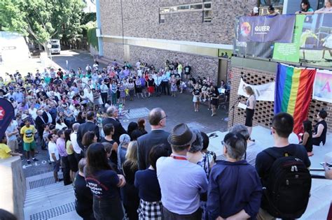 Photo gallery: UNSW launches rainbow Basser steps | UNSW Newsroom