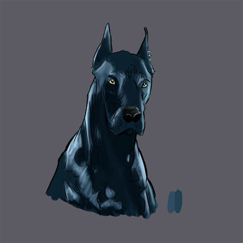 ArtStation - black dog