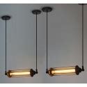 Industrial Vintage Edison 1 tube filament bulb pendant lamp . Free Worldwide delivery. Custom ...