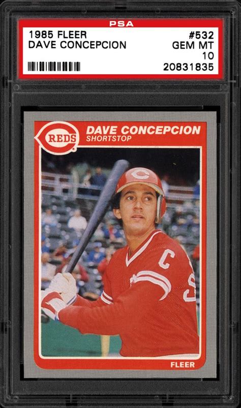 Auction Prices Realized Baseball Cards 1985 FLEER Dave Concepcion Summary