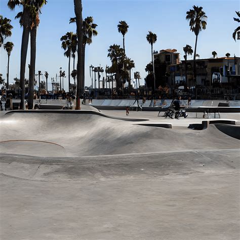 Skatepark in Venice Beach Graphic · Creative Fabrica