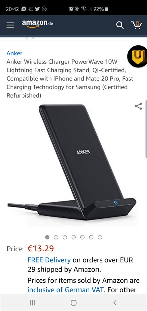 [buying decision] Prime Day Offer: Wireless Charger - Questions ...