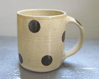 large rustic white coffee mug 18 oz by JDWolfePottery on Etsy