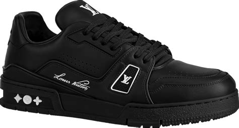 Louis Vuitton All Black 'LV Trainer' Sneakers | INC STYLE