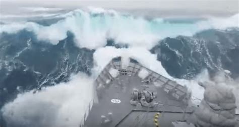 Watch: Navy Vessel In Storm, Smashing Through Waves In Southern Ocean