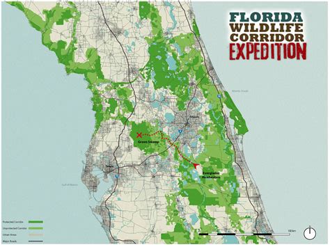 2018 Florida Wildlife Corridor Expedition Map