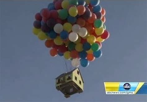 Real Life Balloon House From Disney/Pixar’s ‘UP!’ Actually FLIES! [VIDEO]