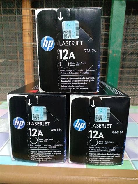 HP 12A Black Original LaserJet Toner Cartridge,, Computers & Tech, Printers, Scanners & Copiers ...