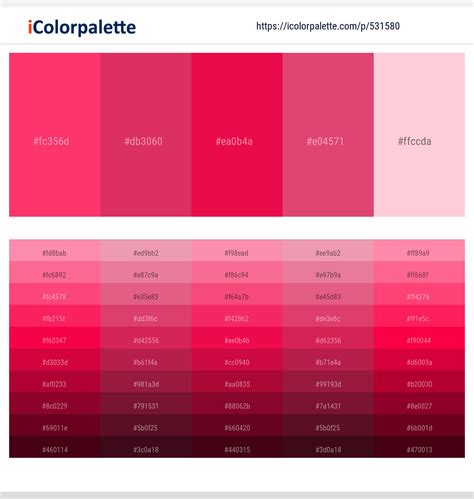 Crimson Red Color Palette Red Colour Palette, Color, 52% OFF