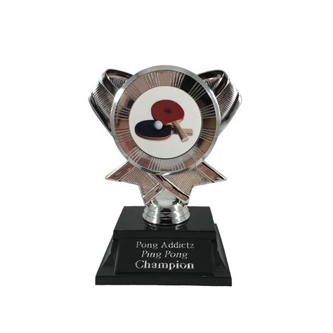 Ping Pong Champion Trophy in Silver