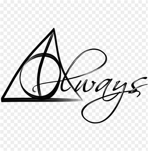 Always Deathly Hallows Harry Potter Hp - Deathly Hallows Always PNG Transparent With Clear ...