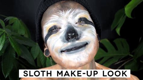 SLOTH MAKE•UP TUTORIAL | halloween look - YouTube