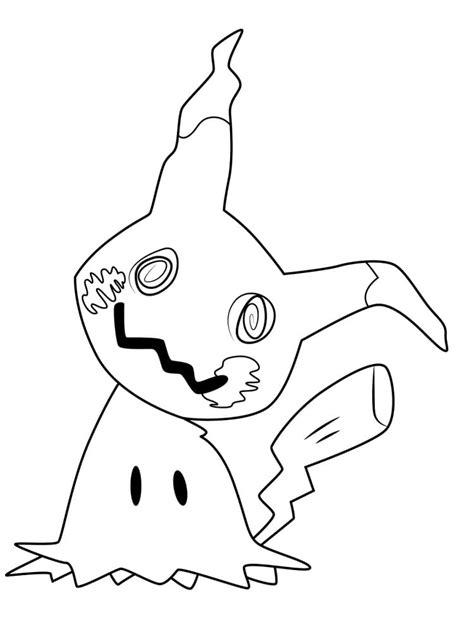 Mimikyu Pokemon coloring page - Download, Print or Color Online for Free