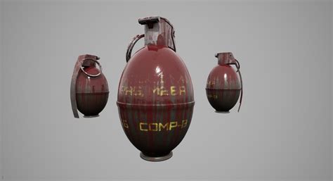 ArtStation - Frag Grenade - Plus extra skins | Game Assets