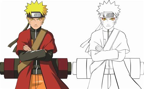 Naruto Sage Mode Drawing Full Body ~ Naruto Kyuubi Mode Fan Art By 3 ...