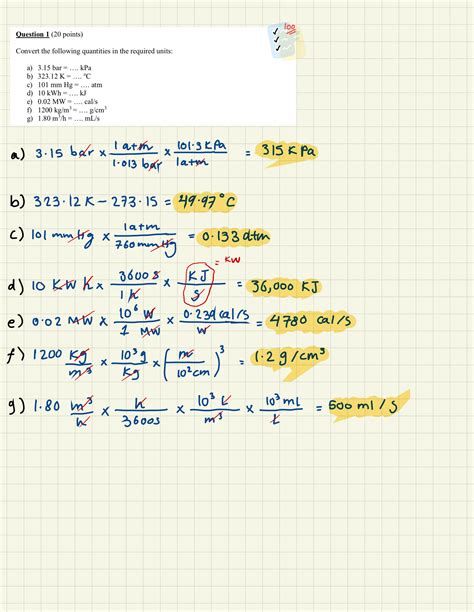 SOLUTION: Thermodynamics for chemical engineering problem set 1 - Studypool