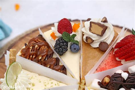 10-Flavor Cheesecake Sampler - SugarHero