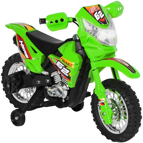 Kids Green Electric Motorcycle 6v Dirt Bike