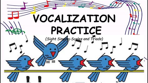 VOCALIZATION EXERCISE - YouTube