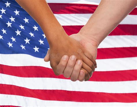 Close Up Of Hands Holding Over American Flag Stock Image - Image of ...