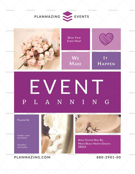 Event Planning Flyer Template | Event planning flyer, Event planning poster, Event planning