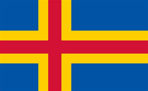 Flag of Aland Islands Image and Meaning History - FlagsWorld