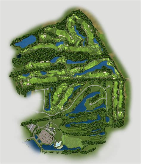 Wild Wing Golf Club - Course Map :: Behance