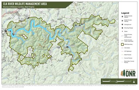 Elk River Wildlife Management Area map by WV Division of Natural ...