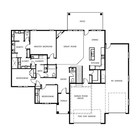 House Floor Plans With Attached Rv Garage - floorplans.click