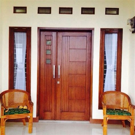 20 Pintu Rumah Minimalis 2 Pintu Besar Kecil Terbaru