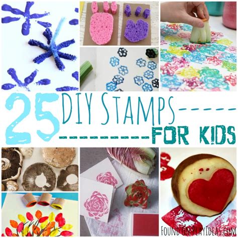 25 Super Crafty DIY Stamps For Kids