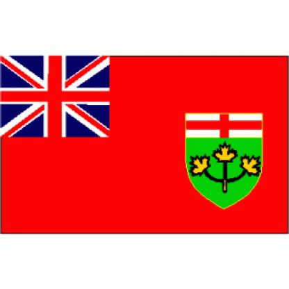 Ontario Flag (Canada) 4 X 6 Inch pack of 10